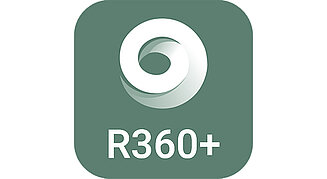 Icon der Software CycloneREGISTER360 für Reality Capture. Quadrat in schlammgrün mit weißer Beschriftung.