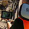Leica CC180 Tablet auf einer Baustelle in Kombination mit einer GS18