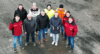 Menschengruppe - von WWB Tiefbau-Gruppe aus Krunkel inkl. Smart Systems Drohnenführer Philipp Müller