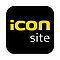 Icon der Software iCON site mit gleichnamigen Schriftzug in gelb auf schwarzem Hintergrund