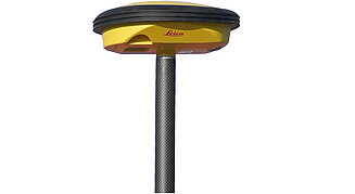 Produktbild eines GNSS-Rovers von Leica inkl. Stabstück