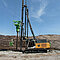 Rüttelstopfverdichtung auf einer Baustelle
