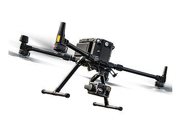 Produktbild DJI Matrice 350 RTK leicht seitlich gezeigt