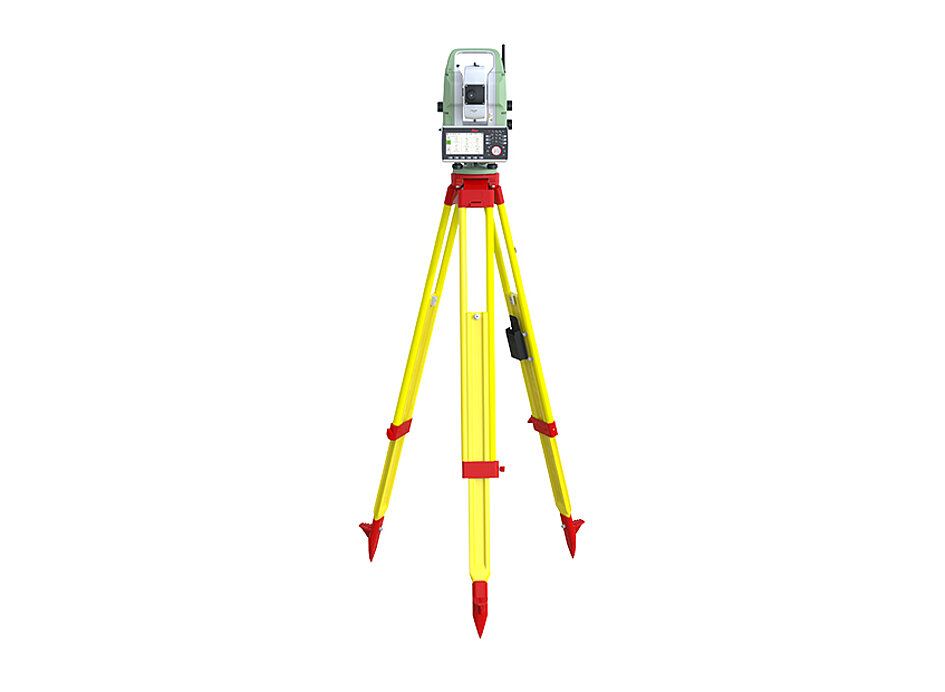 Produktbild einer Leica TS20 auf einem Dreibein-Stativ