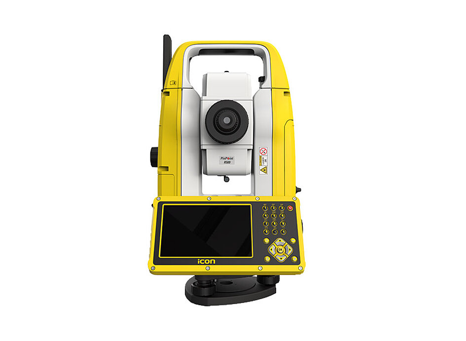 Produktbild iCB70 von Leica. Tachymeter rückseitig gezeigt mit Display.