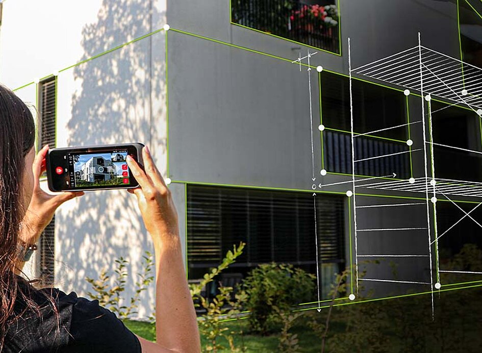 Vermessung eines Hauses von Außen mit einer leica BLK 3D