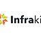 Software Logo von Infrakit für den Tiefbau. Zeigt den Schriftzug und eine Art Stern als Logo