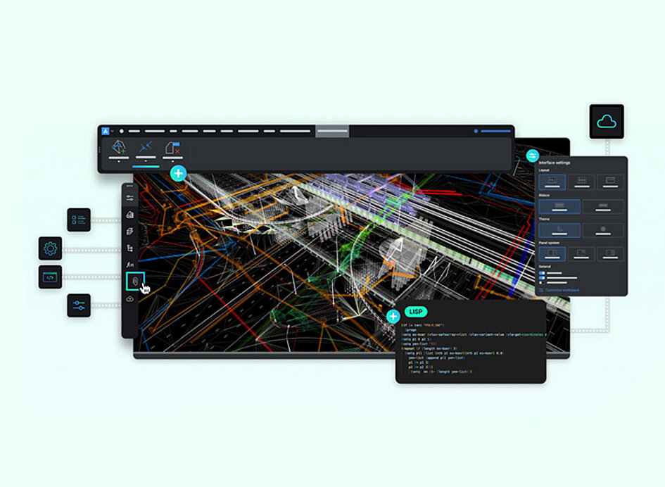 Screenshot von BricsCAD Softwareprogramm für Hochbau Lösungen