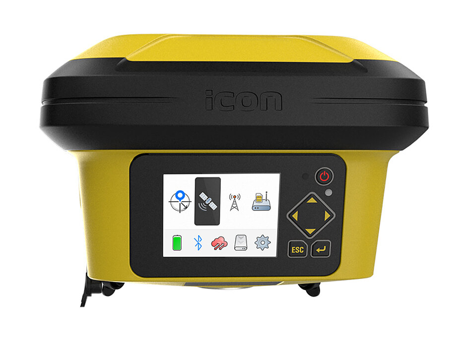 Produktbild eines GNSS-Rover iCG160. Seite des Display sichtbar