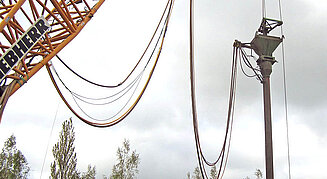 Rüttelstopfverdichtung in Nahaufnahme